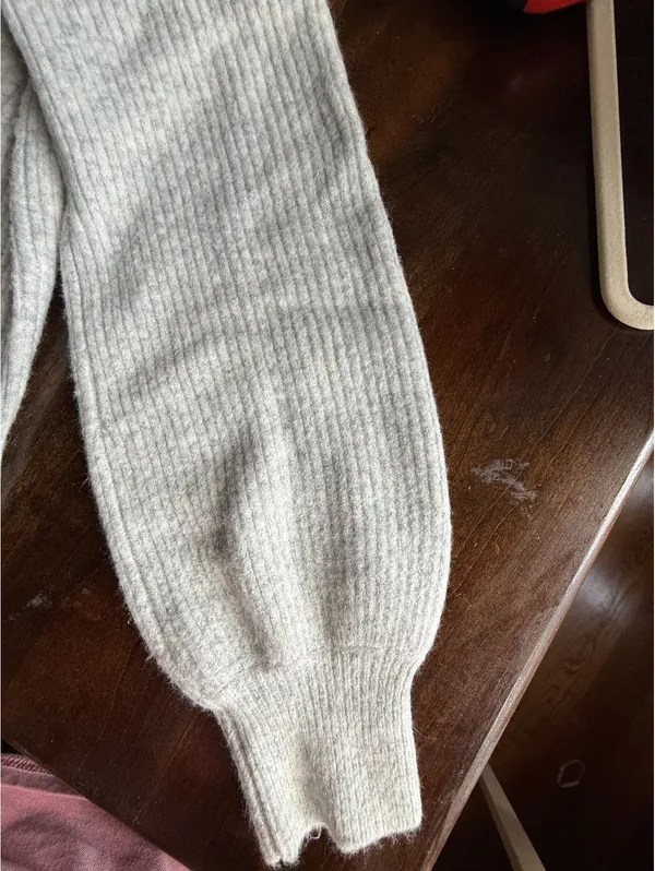J.Crew Extra-Soft Gray Ribbed Sweater Size Small - Image 10