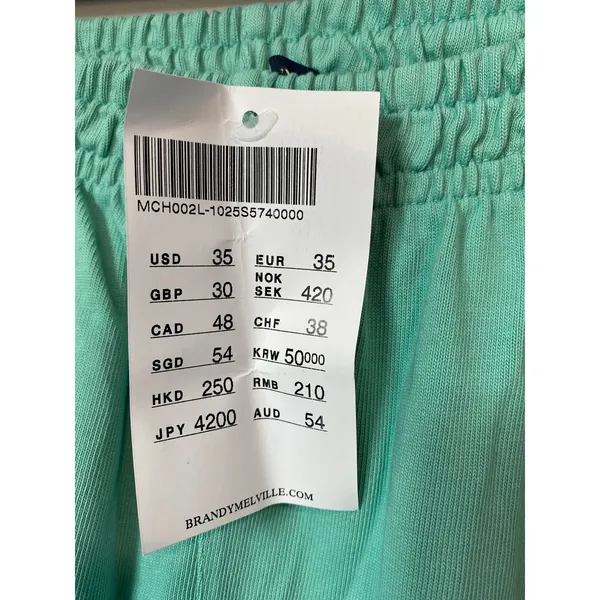 Brandy Melville Green Wide Leg Sweatpants One Size NWT - Image 2