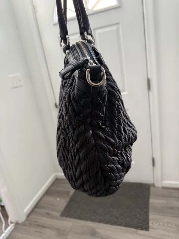 Coach 70th anniversary quilted chevron nylon satchel bag - Image 5
