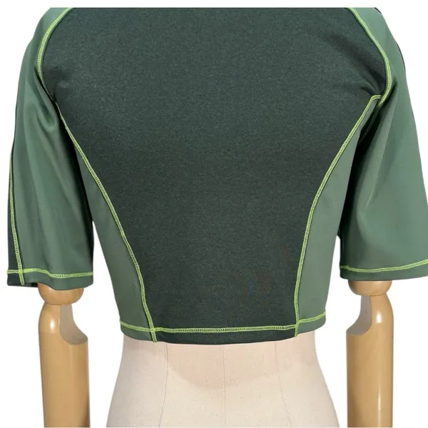 Good American The Dual Life Zip Up Crop Top Size 4 US Large - Image 8