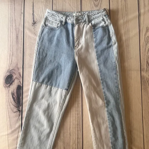 Pacsun Colorblock High Rise Mom Jeans - Image 8