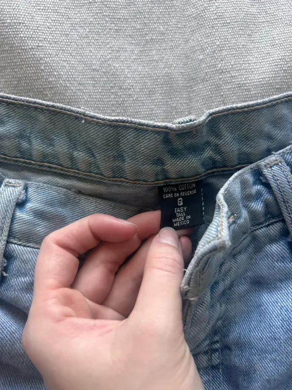 90’s vintage denim shorts Blue Size 0 - Image 5