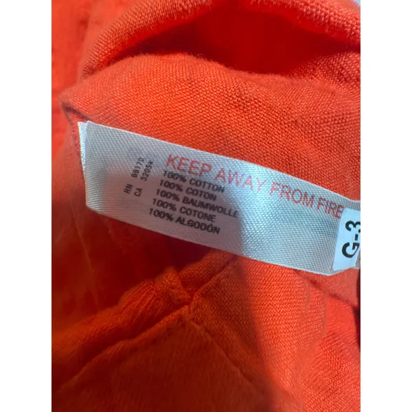 Free People Poppy Midi Dress L Orange Criss Cross Open Back Cotton Boho - Image 9