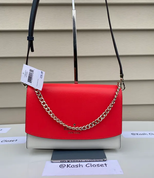 Carson Colorblock Convertible Crossbody Purse - Red Multi - Image 3
