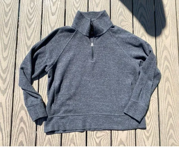Nike women’s medium grey pullover sweatshirt quarter zip - Image 2