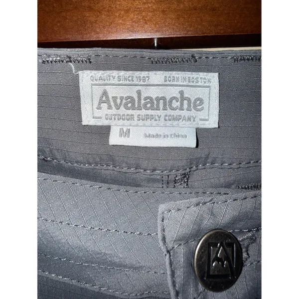Avalanche Outdoor Supply Co Gray Ripstop Hiking Pants Womens Medium Camp Utility - Image 4