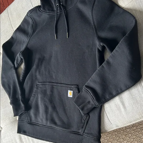Carhartt Relaxed Fit Black Hoodie Size Small (4-6) - Image 3