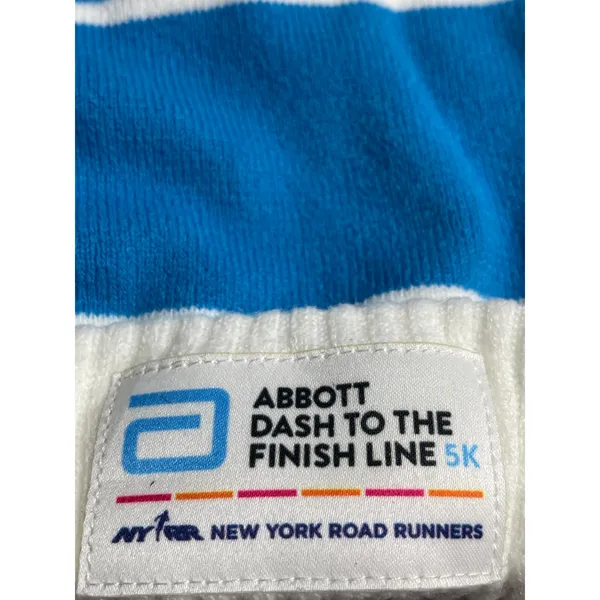 New Balance Abbott Dash to the Finish Line 5K Running Knit Pom Pom Beanie OS - Image 3