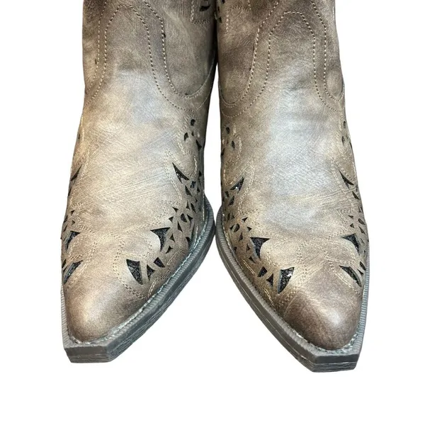 Roper Women's Alisa Metallic Inlay Boot - Pointed Toe -‎ 09-021-1556-1020 BR - Image 6