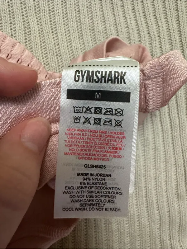 Gymshark Dusty Pink Seamless High-Waist Biker Shorts - Image 4
