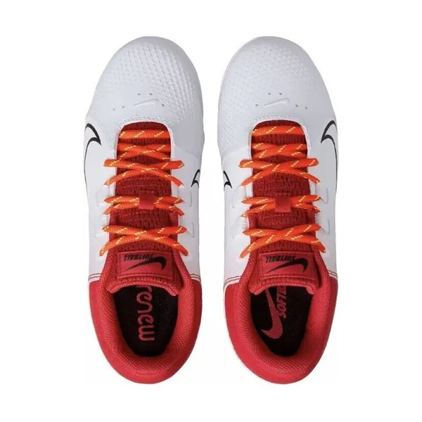 Nike Hyperdiamond 4 Pro Fastpitch Cleats Women 7.5 Metal Red White - Image 5