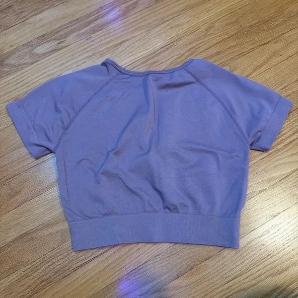 Athletic crop top Purple Size M - Image 3