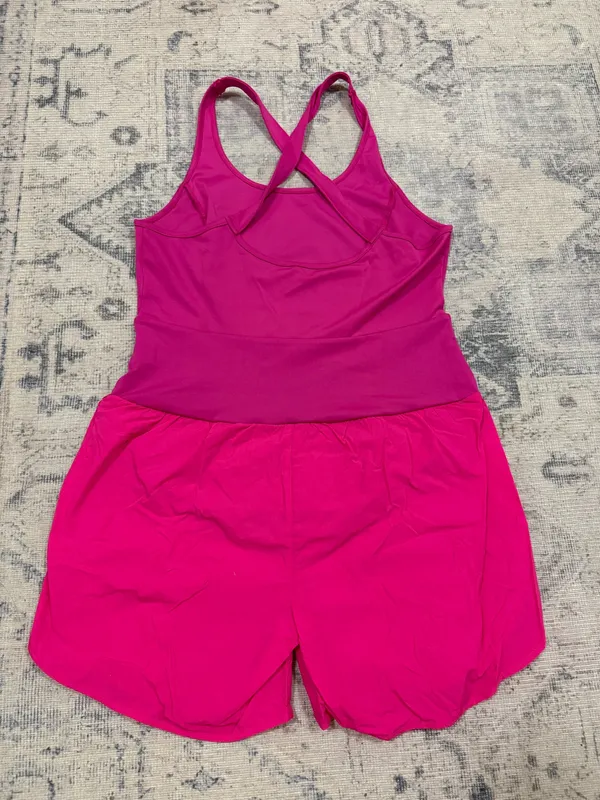 Amazon Hot Pink workout romper onesie - Image 2
