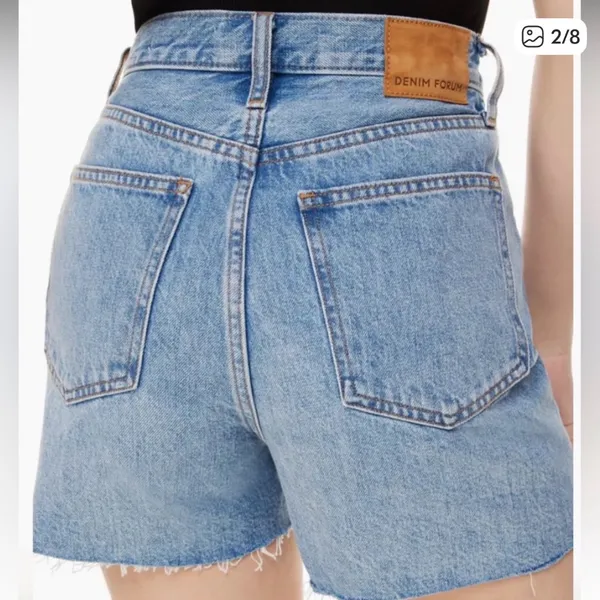 Denim forum THE YOKO MID THIGH SHORT Blue Size 26 - Image 2