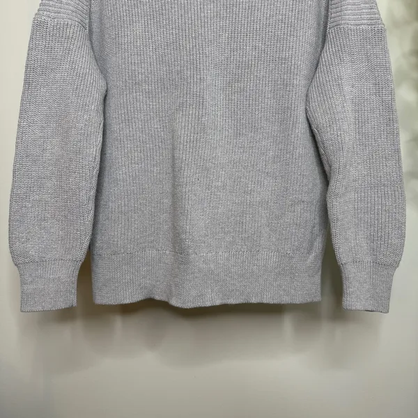 J. Crew V-neck Cotton Cashmere Blend Cardigan Sweater Heather Dove Medium BS950 - Image 8