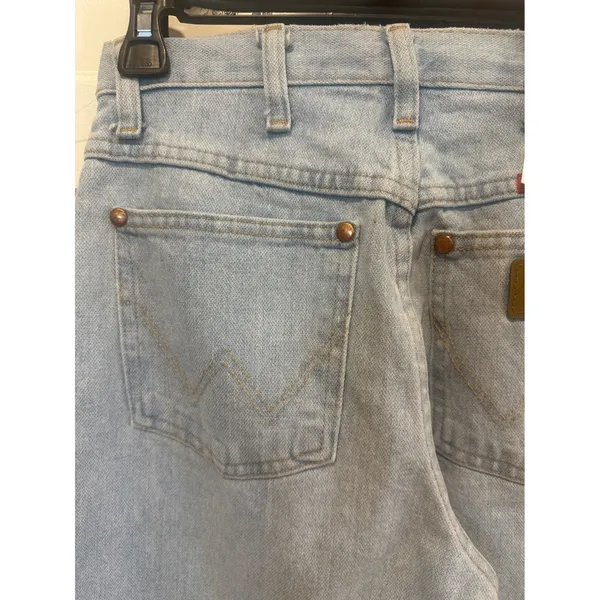 Wrangler Cowboy Cut 14MWZ Light Wash Slim Fit Tapered Leg Jeans 0x32 NWT western - Image 4
