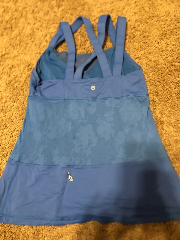 Lululemon Blue Workout Shirt - Image 2