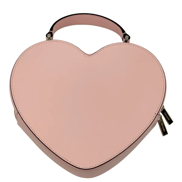 Kate Spade Love Shack Heart Bag Women Small Chalk Pink Leather Top Handle Purse - Image 5