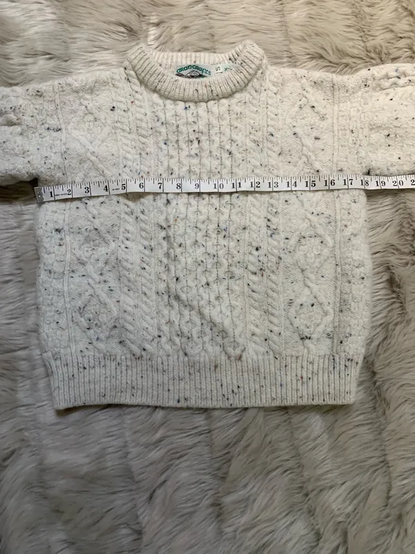 Aran crafts wool sweater Unisex Small - Image 6
