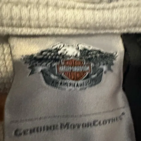 Genuine Harley Davidson Willie G Laced‎ Front Henley Hoodie Embellished C - Image 7