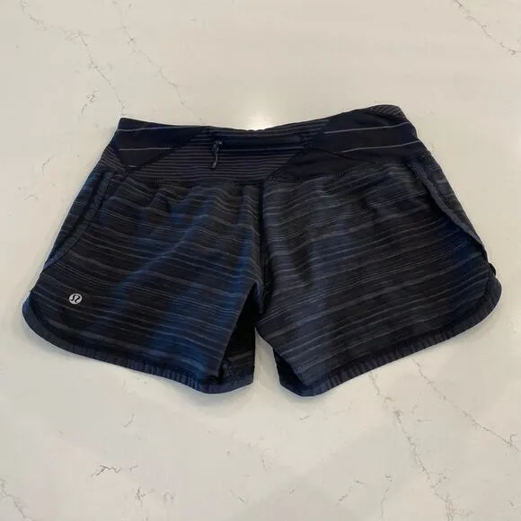 Lululemon Run‎ Speed Short Black and Gray Size 6 - Image 2