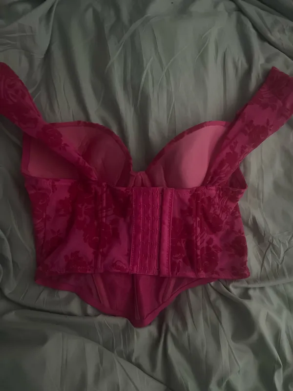 Body Rage Hot pink corset crop top - Image 5