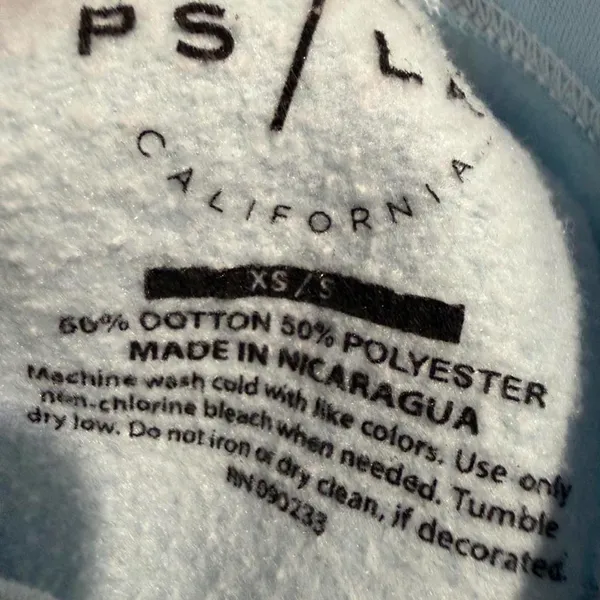light blue ps/la crewneck sweatshirt - Image 2