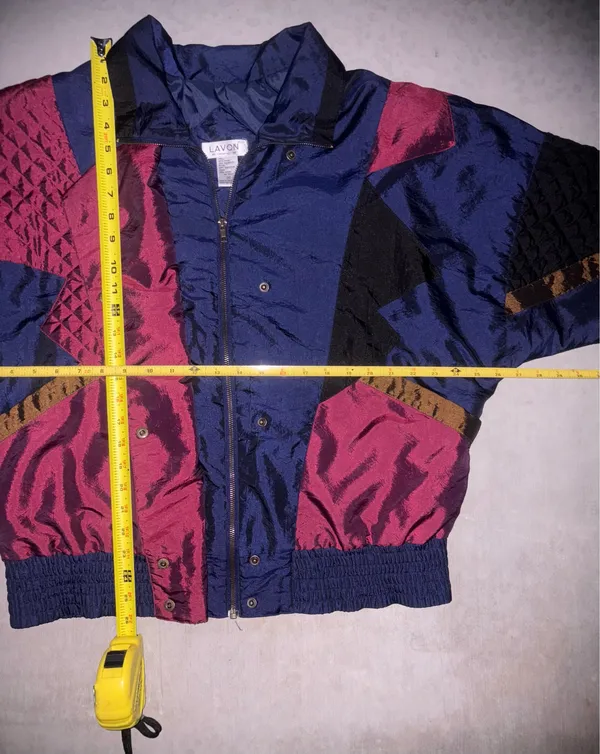 Vintage Lavon Women’s Windbreaker Sz Medium Goemetric - Image 5