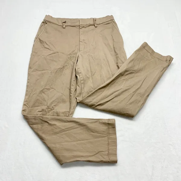 Uniqlo Slim Fit Chino Pants Womens Size S Tan Khaki Stretch Cotton‎ - Image 7