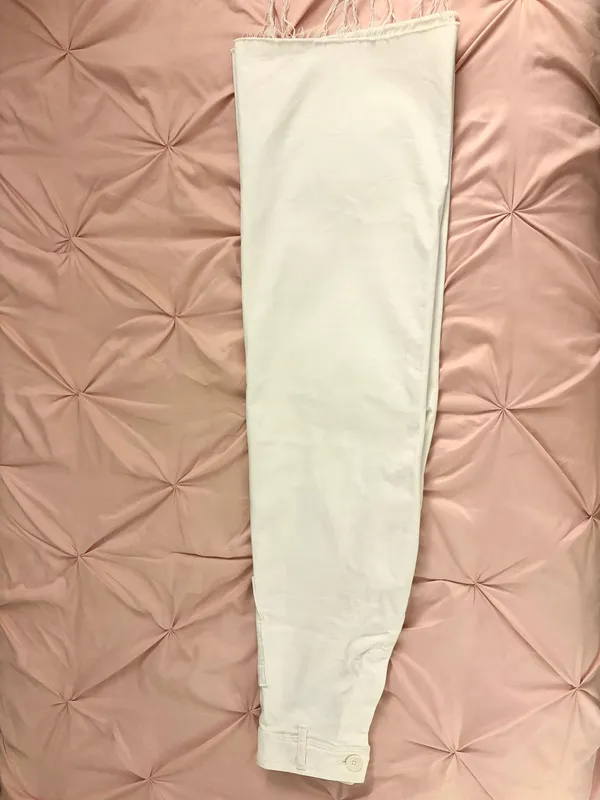 ZARA White High Waisted Jeans - Image 3