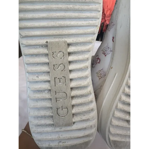 GUESS Denesa Platform Sneakers Chunky Treaded Shoes Womens Size 6 Casual White - Image 9