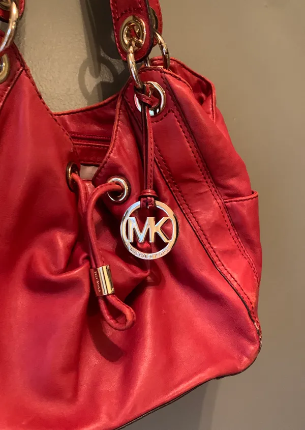 Michael Kors Red Purse - Image 2