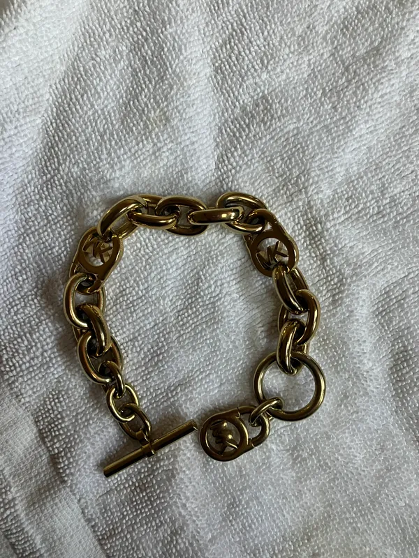 Michael Kors Brass Chain Bracelet - Image 3