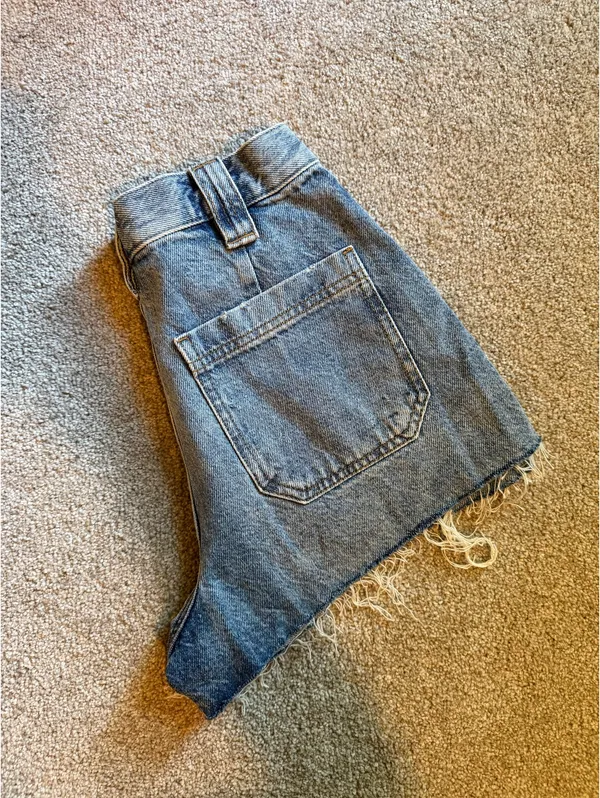 PacSun Denim Ripped Carpenter Shorts - Image 4