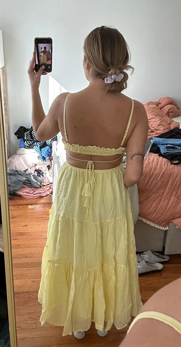 Yellow Sundress Size S petite - Image 3