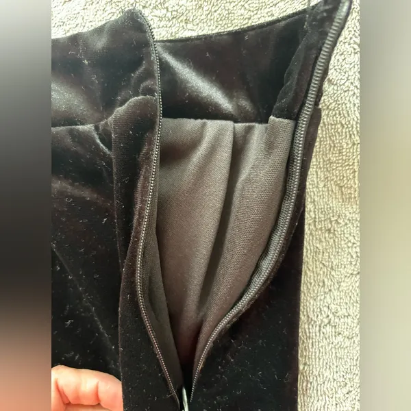 Altar’d State Black Crushed Velvet Skirt size Medium - Image 7