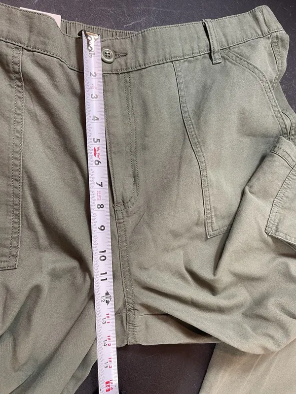 Aeropostale Aero Utility Cargo Pants Women XL Green Y2K Straight Leg Relaxed NWT - Image 14