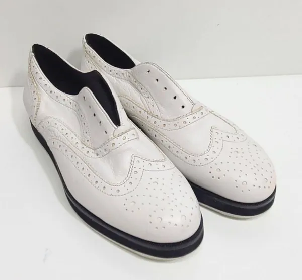 Rag & Bone Meli‎ Brogue White Platform Loafers Women's Shoes Size 9 - Image 3