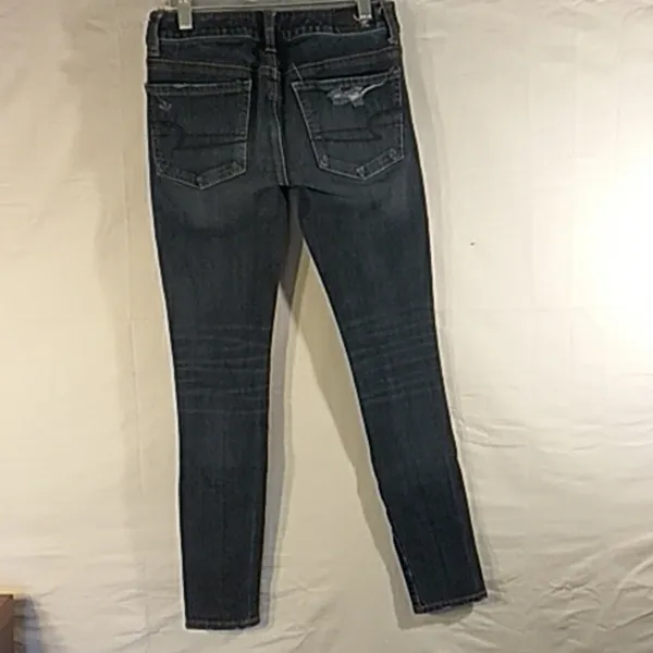 American Eagle 360° Super Stretch Distressed Jeggings Size 0Short - Image 6