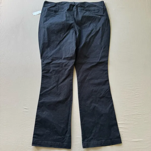 Old Navy black bootcut Khaki Pants - Image 4