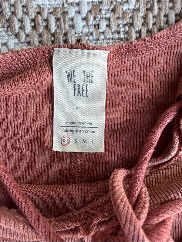 We the free Women's Rust Tie-Front Tank Top - Image 2