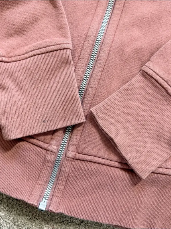 Lululemon Women’s Scuba Full Zip Hoodie Light Cotton Fleece in Pink Mauve a8 - Image 8
