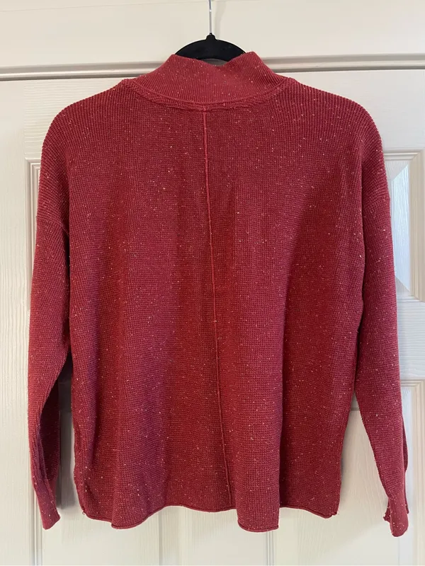 Women’s Daily Practice by Anthropologie Speckled Knit Lounge Set Burgundy Size S - Image 4