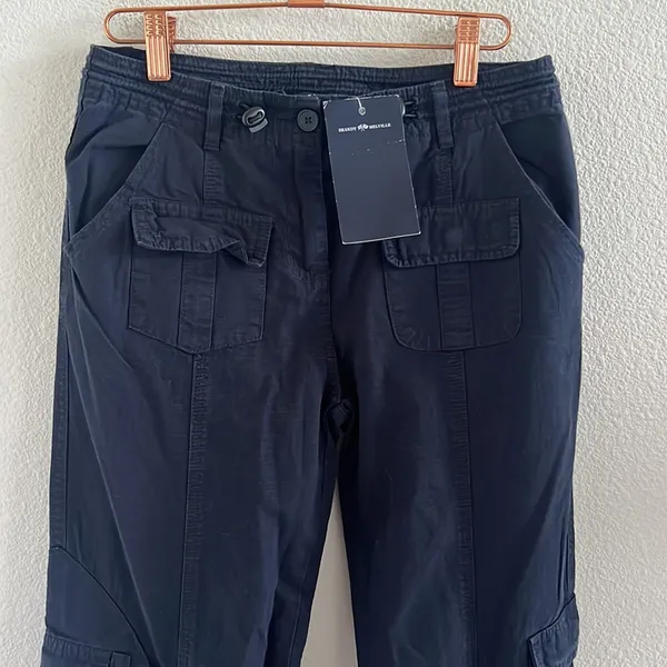 Brandy Melville Cargo Pants - Navy - Image 3
