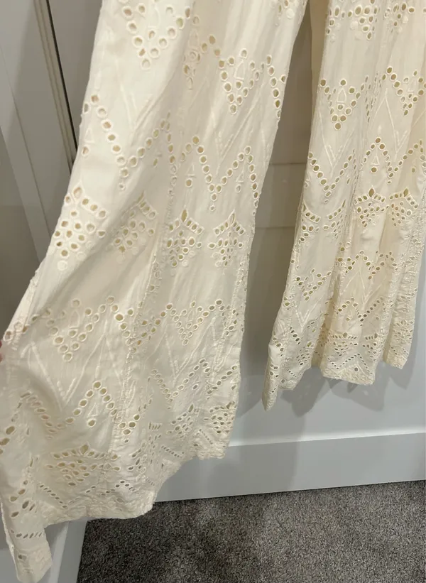 Free People Emma Eyelet Pants - Image 5