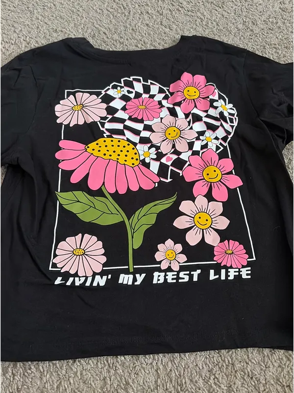 Crop Tee Black Size M - Image 2