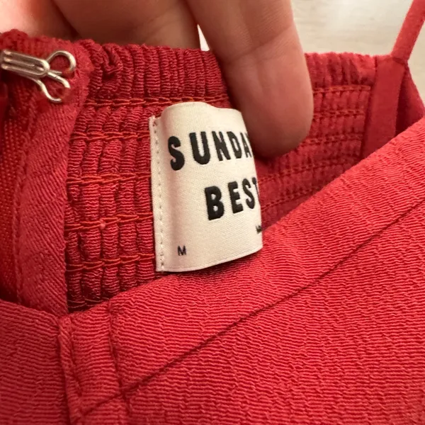 aritzia sunday best Small Red Maxwell Dress Bustier Mini‎ - Image 4
