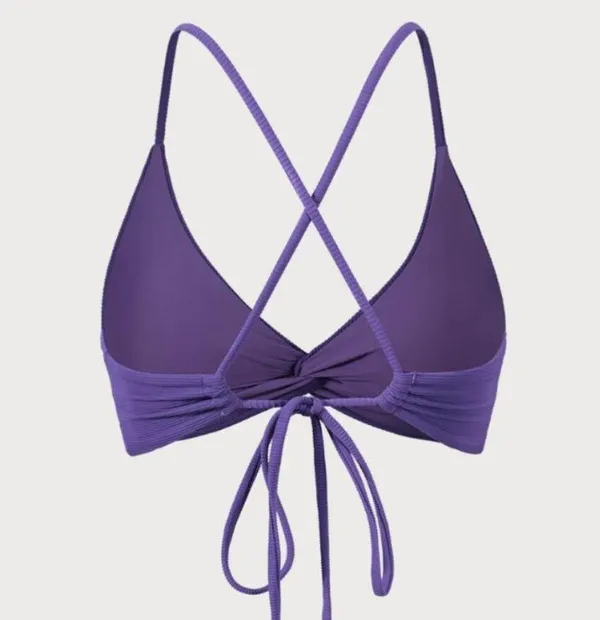 BERLOOK Purple Twist Cross Back Bikini Top AND BOTTOM 46 - Image 6