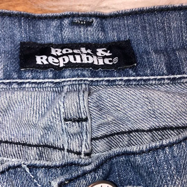 Rock & Republic size 26 blue jean Bermuda shorts - Image 6