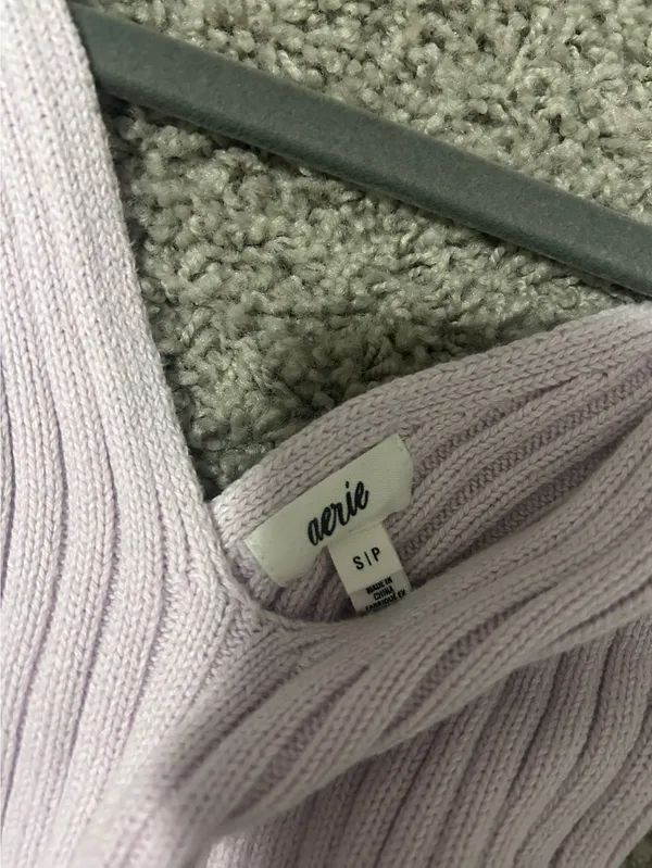 Aerie Knit Tank Top Cropped - Image 3